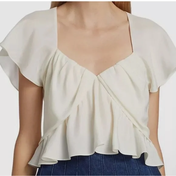 FRAME DENIM
SHIRRED FLOUNCE TOP - OFF WHITE
$369.00 size L - Picture 5 of 9